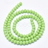 Faceted Rondelle Glass Beads Strands GLAA-I033-6mm-34-2