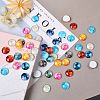 50Pcs Luminous Glass Cabochons sgGLAA-SZ0001-15A-4