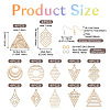 DIY Geometry Earring Making Kit DIY-TA0005-46-3