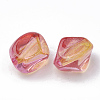 Two Tone Transparent Spray Painted Acrylic Beads Y-ACRP-T005-34A-2