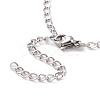 304 Stainless Steel Curb Chain Bracelet for Men Women BJEW-E031-15P-01-3