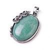 Natural Green Aventurine Pendants G-I220-A01-1