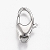 Tarnish Resistant Polished 316 Surgical Stainless Steel Lobster Claw Clasps STAS-Z013-05A-1