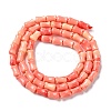 Synthetic Shell Dyed Beads Strands SHEL-K007-01A-3
