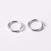 Silver Color Plated Brass Jump Rings X-JRC8MM-S-4