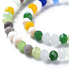 Faceted Glass Beads Strands GLAA-S197-001B-A01-3