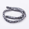 Non-magnetic Synthetic Hematite Beads Strands G-P341-02F-10x6mm-2