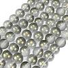 Frosted Transparent Glass Bead Strands GLAA-P065-6mm-12-2