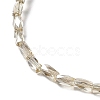 Electroplate Transparent Glass Beads Strands EGLA-E046-E02-3