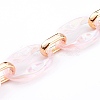Transparent Acrylic & CCB Plastic Linking Cable Chains AJEW-JB00911-05-2