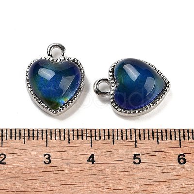 Alloy Glass Blue Pendants PALLOY-U003-07P-1