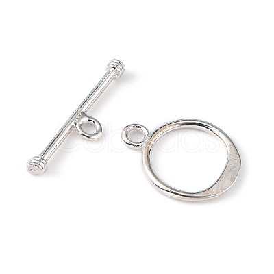 Sterling Silver Toggle Clasps X-STER-A008-37-1