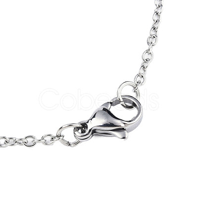 Non-Tarnish 201 Stainless Steel Pendants Necklaces NJEW-S105-JN721-45-1-1