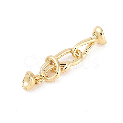 Brass Hook and S-Hook Clasps KK-U043-19G-1