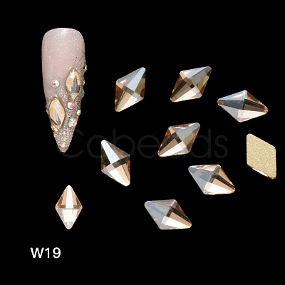 Flat Back Glass Rhinestone Cabochons MRMJ-Q072-28B-1