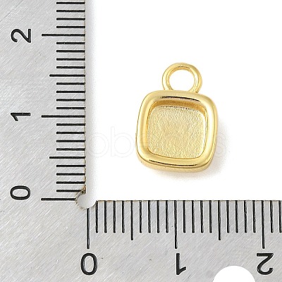 Lock Shape Rack Plating Brass Pendants Charms KK-S396-59G-1