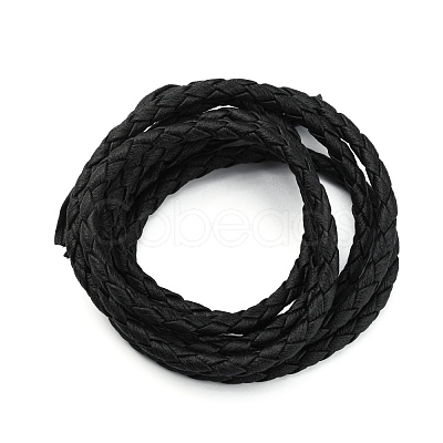 Braided PU Leather Cords WL-WH0005-002B-1