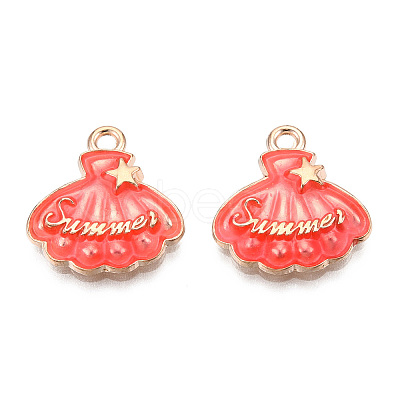 Alloy Enamel Pendants ENAM-CJC0014-03F-1