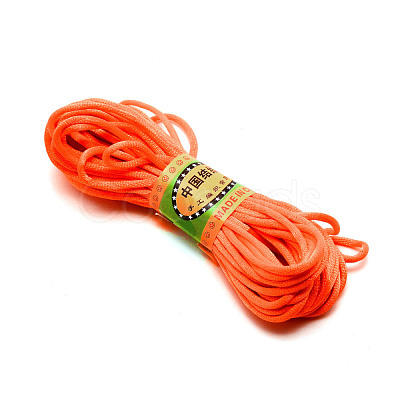 Polyester Rattail Satin Cord OCOR-WH0066-43I-1