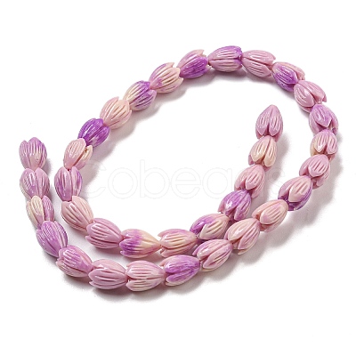 Synthetic Coral Dyed Beads Strands CORA-P008-04A-02-1