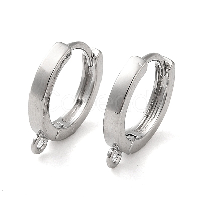 Brass Hoop Earrings Finding KK-H455-62P-1