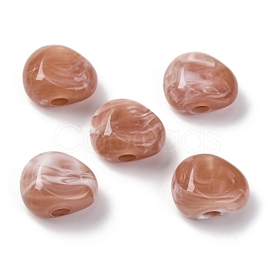 Two Tone Opaque Acrylic Beads MACR-Z002-01C-1