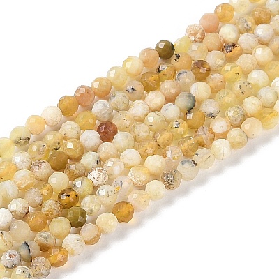 Natural Yellow Opal Beads Strands G-G139-A04-02-1