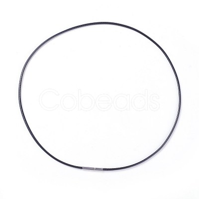 Waxed Polyester Cord Necklace Making MAK-I011-05-B-01-1