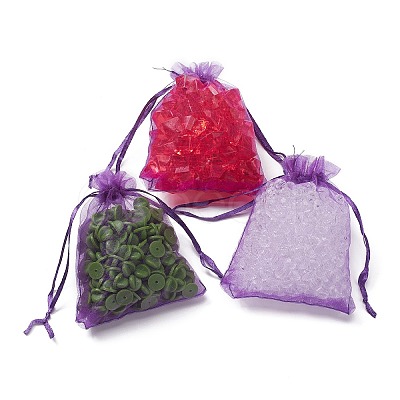 Organza Gift Bags with Drawstring X1-OP-R016-9x12cm-20-1