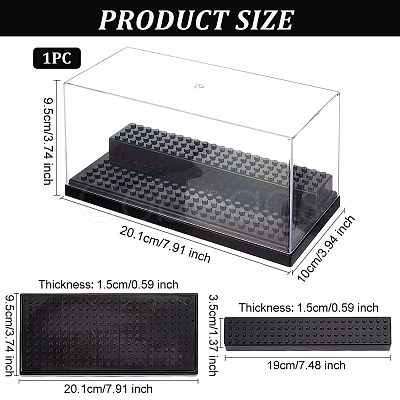 2-Tier Acrylic Minifigure Display Cases ODIS-WH0027-047C-1