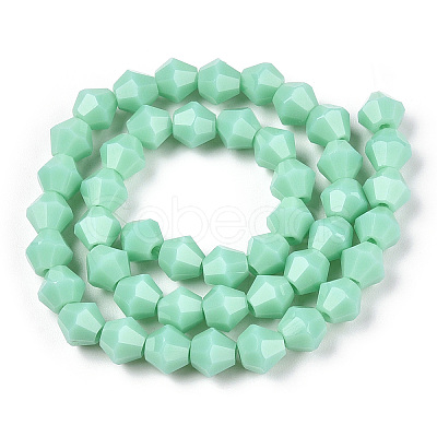 Opaque Solid Color Imitation Jade Glass Beads Strands EGLA-A039-P6mm-D20-1