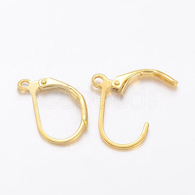 Yellow Gold Filled Leverback Earring Findings KK-K200-04G-A-1