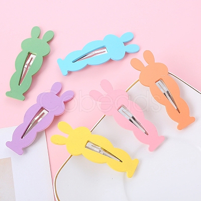 Cute Rabbit Plastic Snap Hair Clips PW-WG60482-07-1