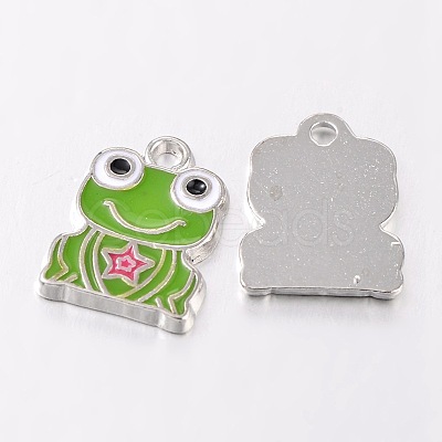 Alloy Enamel Pendants EA218Y-1