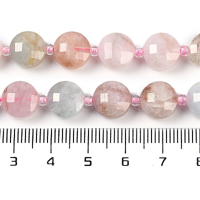 Natural Morganite Beads Strands G-B094-A22-01-1