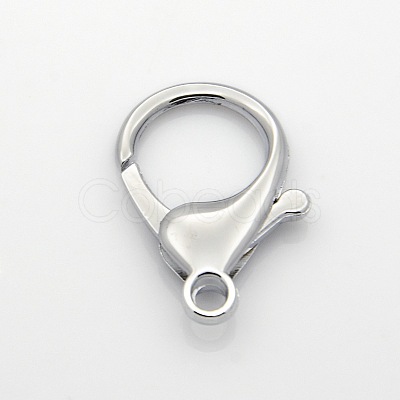 Zinc Alloy Large Lobster Claw Clasps PALLOY-O040-01-1