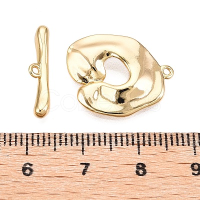 Brass Toggle Clasps KK-N254-148G-1