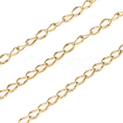 304 Stainless Steel Curb Chains CHS-G011-06G-1