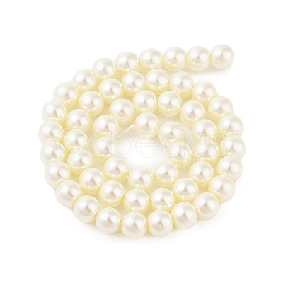 Eco-Friendly Glass Pearl Beads HY-J002-8mm-HX065-1