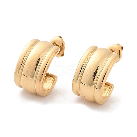 304 Stainless Steel Stud Earrings EJEW-H115-24G-1