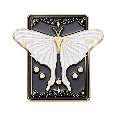 Butterfly Talking Board Enamel Pins PW-WG60037-02-1