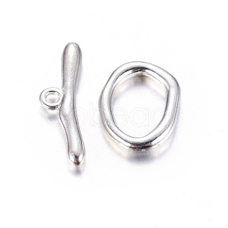 Alloy Toggle Clasps PALLOY-G014-S-1