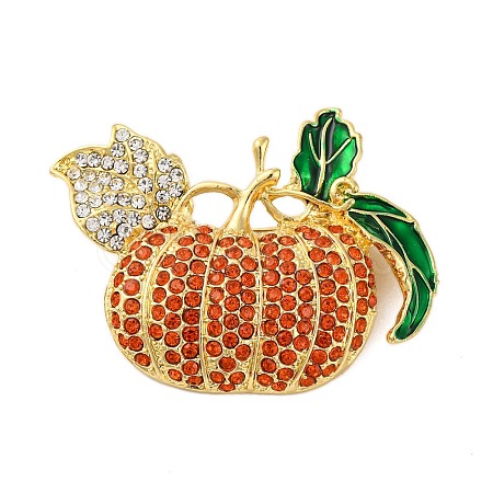 Rhinestone Alloy Brooches JEWB-M047-02G-02-1