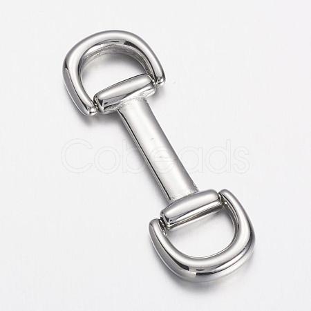 304 Stainless Steel Clasps STAS-E133-016P-1
