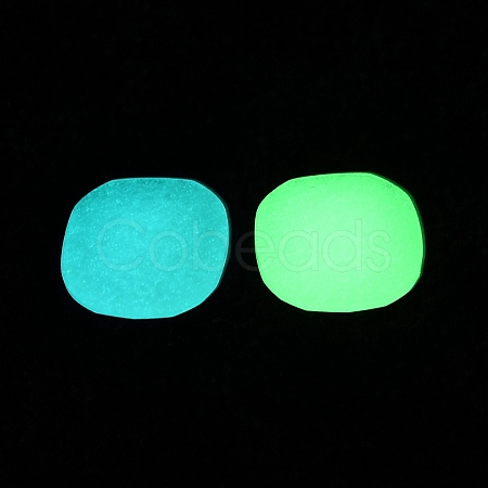 Synthetic Luminous Stone Cabochons G-B063-01B-1