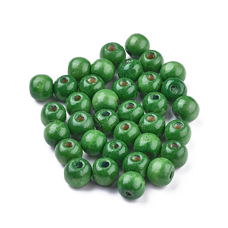 Dyed Natural Wood Beads WOOD-Q006-12mm-05-LF-1