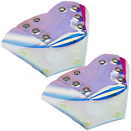 Gorgecraft 2Pcs Iridescent Roller Skate Toe Guard AJEW-GF0005-32-1