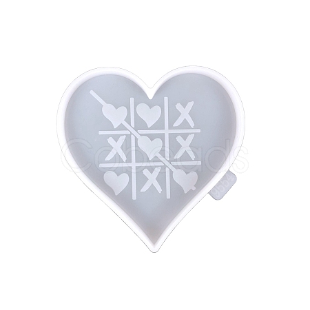 Valentine's Day DIY Heart Cup Mat Silicone Molds PW-WG26162-05-1