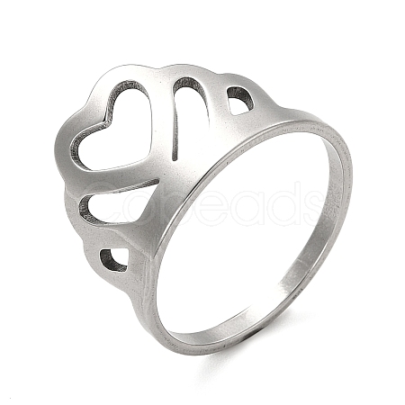 201 Stainless Steel Finger Rings RJEW-G278-24P-1