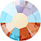 Preciosa&reg MAXIMA Crystal No Hotfix Flatback Stones, Czech Crystal, Dura Foiling, Round(438 11 615 Chaton Rose), 90040 200 Hyacinth AB, SS6(1.9~2.1mm)